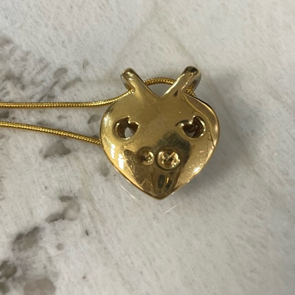 Swarovski Vintage Signed Polka Dot Crystal stacking Bangle & Pave Heart Pendant - Picture 14 of 14